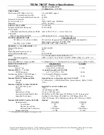 Toshiba Tecra 750CDT Specification Sheet preview