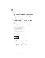 Предварительный просмотр 20 страницы Toshiba Tecra A1 User Manual