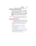 Preview for 47 page of Toshiba Tecra A10 Series User Manual