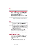 Preview for 12 page of Toshiba Tecra A2 User Manual