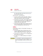 Preview for 44 page of Toshiba Tecra A2 User Manual