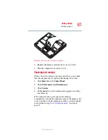 Preview for 61 page of Toshiba Tecra A2 User Manual