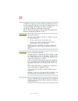 Предварительный просмотр 22 страницы Toshiba TECRA A4 User Manual