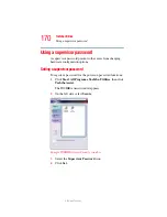 Предварительный просмотр 170 страницы Toshiba TECRA A4 User Manual