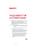 Предварительный просмотр 230 страницы Toshiba TECRA A4 User Manual