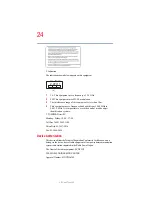 Предварительный просмотр 24 страницы Toshiba TECRA A5 User Manual