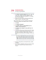 Предварительный просмотр 216 страницы Toshiba TECRA A5 User Manual