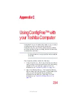 Предварительный просмотр 234 страницы Toshiba TECRA A5 User Manual