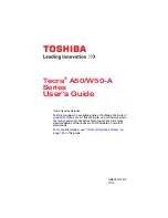 Toshiba TECRA A50 series User Manual preview