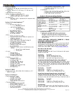 Preview for 2 page of Toshiba Tecra A6-S513 Specification