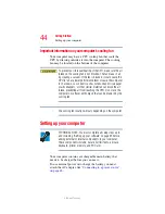 Preview for 44 page of Toshiba TECRA A6 User Manual