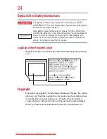 Предварительный просмотр 24 страницы Toshiba TECRA A9 Series User Manual