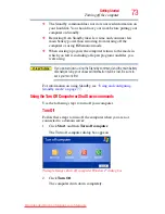 Предварительный просмотр 73 страницы Toshiba TECRA A9 Series User Manual