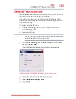 Предварительный просмотр 149 страницы Toshiba TECRA A9 Series User Manual