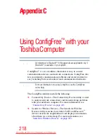 Предварительный просмотр 218 страницы Toshiba TECRA A9 Series User Manual