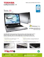 Toshiba TECRA A9 Specification preview