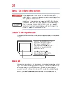 Предварительный просмотр 24 страницы Toshiba TECRA GMAD00134010 User Manual