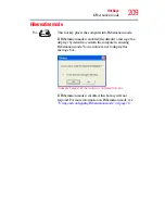 Предварительный просмотр 209 страницы Toshiba TECRA GMAD00134010 User Manual
