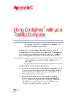 Предварительный просмотр 214 страницы Toshiba TECRA GMAD00134010 User Manual