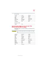 Preview for 17 page of Toshiba Tecra L2 User Manual