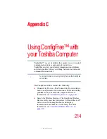 Preview for 214 page of Toshiba Tecra L2 User Manual