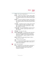 Preview for 251 page of Toshiba Tecra L2 User Manual