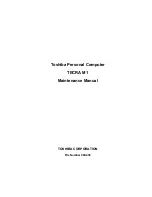 Toshiba Tecra M1 Maintenance Manual preview