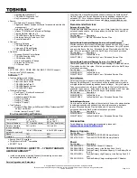 Preview for 2 page of Toshiba Tecra M10-S3454 Manual