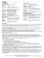 Preview for 3 page of Toshiba TECRA M2 Specifications