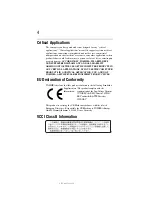 Preview for 4 page of Toshiba Tecra M6-EZ6612 Resource Manual