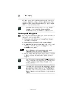 Preview for 34 page of Toshiba Tecra M6-EZ6612 Resource Manual