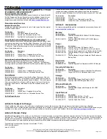 Preview for 3 page of Toshiba Tecra M7-ST4013 Detailed Product Specification