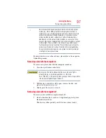 Preview for 97 page of Toshiba Tecra M9 Series User Manual