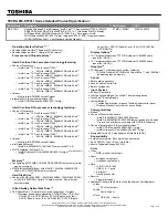 Preview for 1 page of Toshiba Tecra M9-ST5511 Specifications