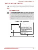 Предварительный просмотр 17 страницы Toshiba TECRA P10 Satellite Pro S300 Series User Manual