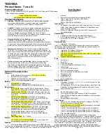 Preview for 1 page of Toshiba TECRA S1 Series Specifications