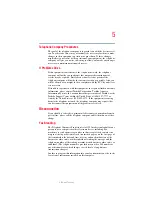 Preview for 5 page of Toshiba TECRA S1 Series User Manual