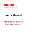 Предварительный просмотр 1 страницы Toshiba TECRA Z40-C User Manual