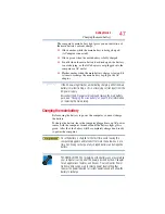 Предварительный просмотр 47 страницы Toshiba Tecra User Manual