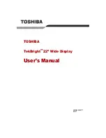 Preview for 1 page of Toshiba TekBright PA3553 Series User Manual