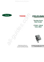 Toshiba TELELINK CTX28 Quick Start Manual предпросмотр