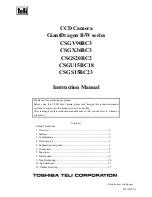 Toshiba Teli CSGS15BC23 Instruction Manual preview