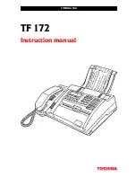 Toshiba TF 172 Instruction Manual preview