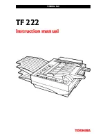 Toshiba TF 222 Instruction Manual preview