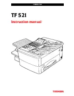 Preview for 1 page of Toshiba TF 521 Instruction Manual