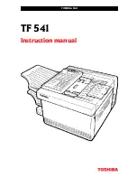 Toshiba TF 541 Instruction Manual preview