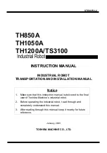 Toshiba TH1050A Instruction Manual preview