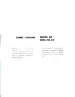 Preview for 2 page of Toshiba THA-1001 Manual