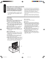 Preview for 6 page of Toshiba TheaterWide 20HL85 Owner'S Manual