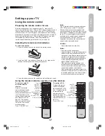 Preview for 17 page of Toshiba TheaterWide 20HL85 Owner'S Manual